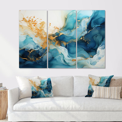 Ocean Fusion In Liquid Art - Ocean Canvas Art Set