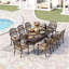 Ensemble repas d'extérieur 8 personnes L 86,6 po Chesham-97894487