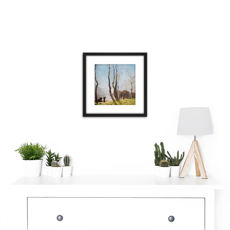 Murray Lago Di Piano Spring by David Murray - Single Picture Frame Painting
