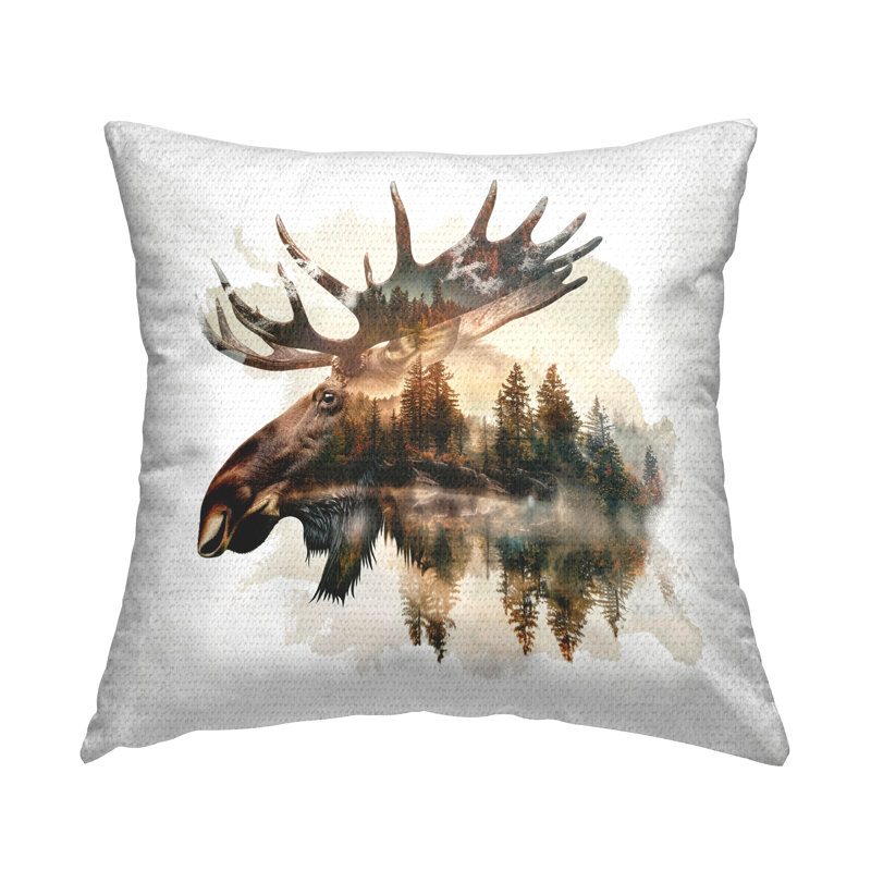 Coussin Moose Antler