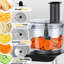 HOWORK 2.5L Food Processor Vegetable Chopper with 2 Speeds & Pulse 6 Function for Mincing, Dicing, Shredding, Puree & Kneading Dough, Black