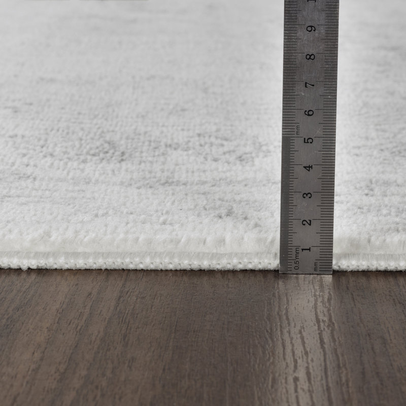 Copenhaver Power Loom Grey/Cream Area Rug, Rectangle 80 x 150cm