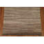 Tapis beige / ivoire rayé en laine tissé à plat à la main et rectangulaire à plat 5 pi x 6 pi 7 po