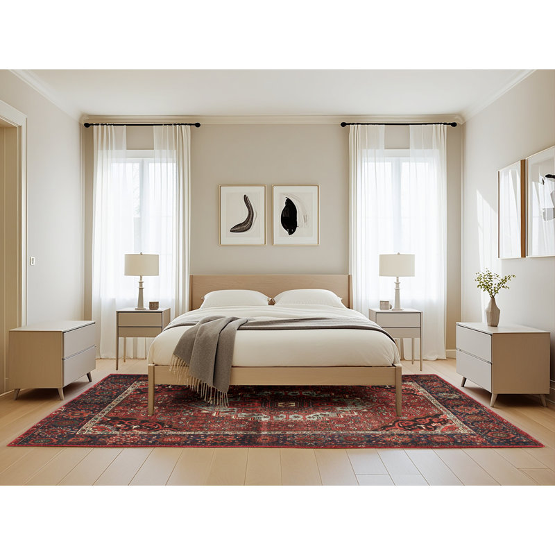 Tapis brun Southwestern, Rectangle 5 pi x 8 pi