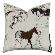Horseshoe Lumbar Pillow – Stylish Equestrian