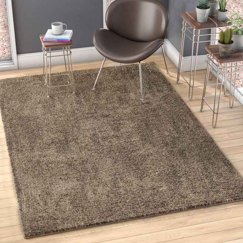 Schaeffer Solid Colour Hand Woven Area Rug, Rectangle 201 x 290 cm