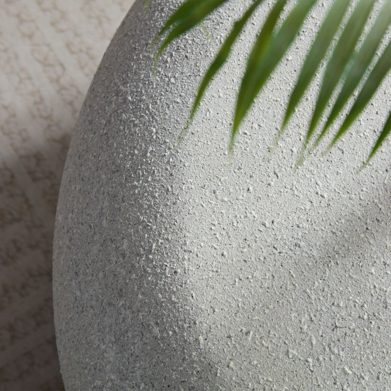 Table basse 43,31 po elliptique en fibre de verre pour salon, table rétro (table basse incluse, sans chaises)