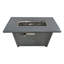 Table de foyer d'extérieur en acier avec couvercle H 25 po x l 42 po Living Source International-921377728