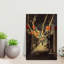 Night Alley Lanterns, art traditionnel d'hiver urbain abstrait-129094274