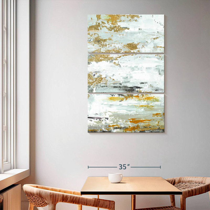 Avery Gold Magic Vertical Abstract II, 65" H x 42" W