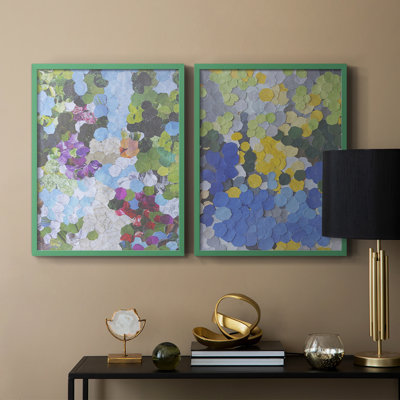Iris Garden-Premium Framed Print -Ready to Hang - No Nails Required - No Nails Required