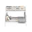 Treva Solid Wood Standard Bunk Beds Twin over Full, 4 Step Ladder, White-1261787546-1234733285