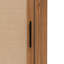 Tablette de coin de salon avec porte, capacité de 88 livres, décoration en peau naturelle, panneau de porte sans épissure, base en métal triangulaire, dispositif de déversement, armoire à poignée noire pour petits espaces, charge