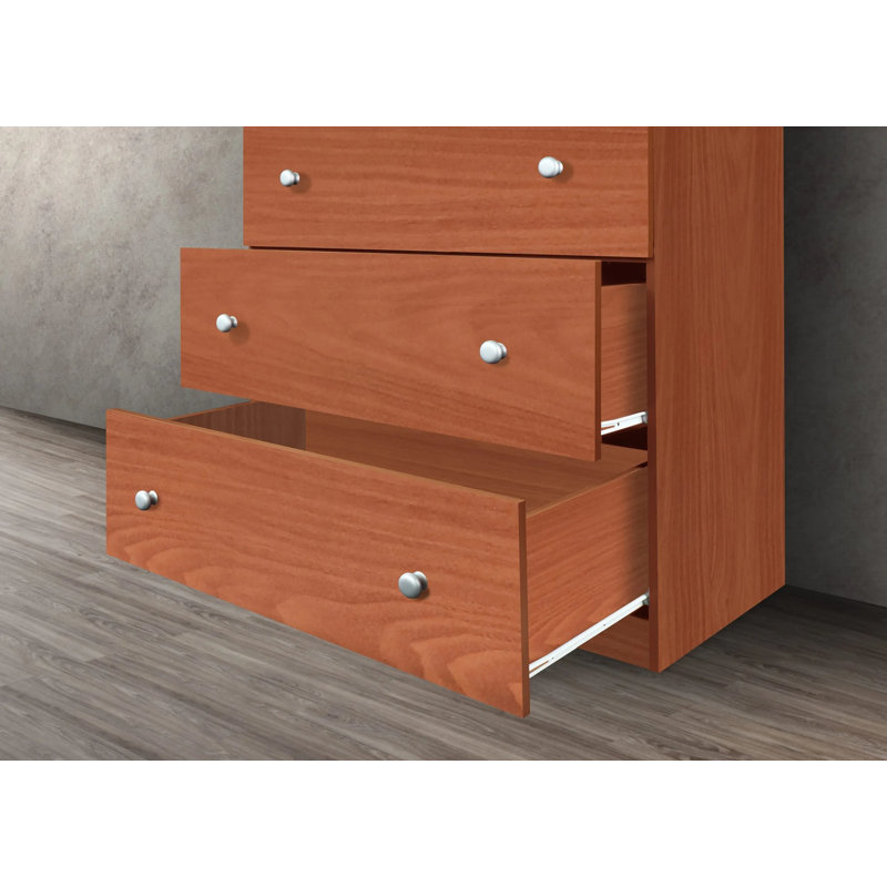Commode 5 tiroirs Conroy, Cerisier