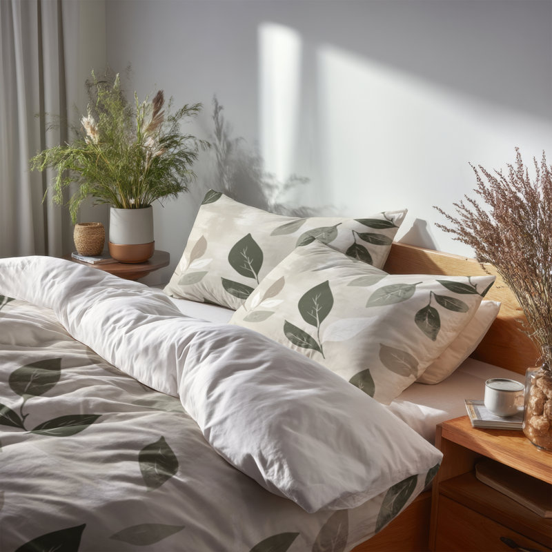 Ensemble de literie 6 pièces Floral, Queen Comforter + 3 Additional Pieces