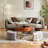 Lift Top Extendable 3 Storable Stools Sintered Stone Coffee Table with Storage-271548678