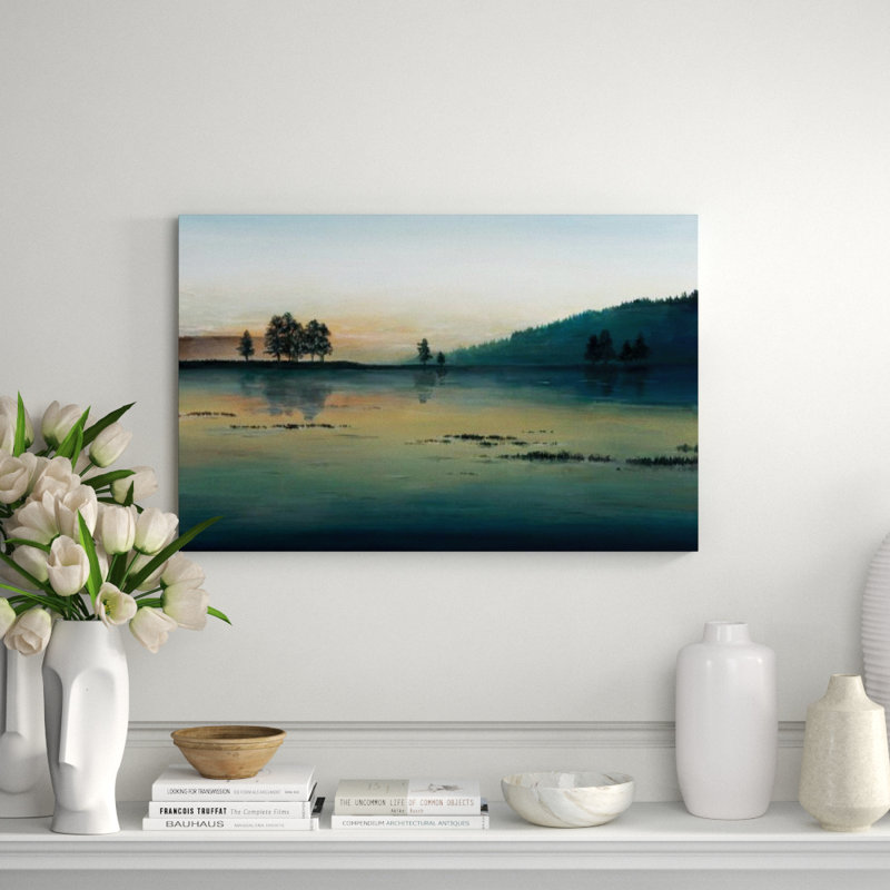 Morning Glow Painting by Sara Brown, 30" H x 46" W x 1.5" D, Knife Gel