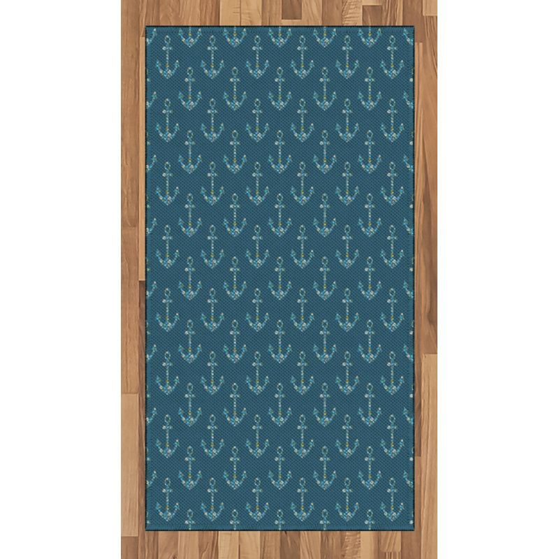 Tapis décoratif en fibres à haute densité Anchor, Rectangle 2 pi 7 po x 5 pi