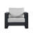Hoyt 37.40” Outdoor Aluminum Armchair-970786424-940330891