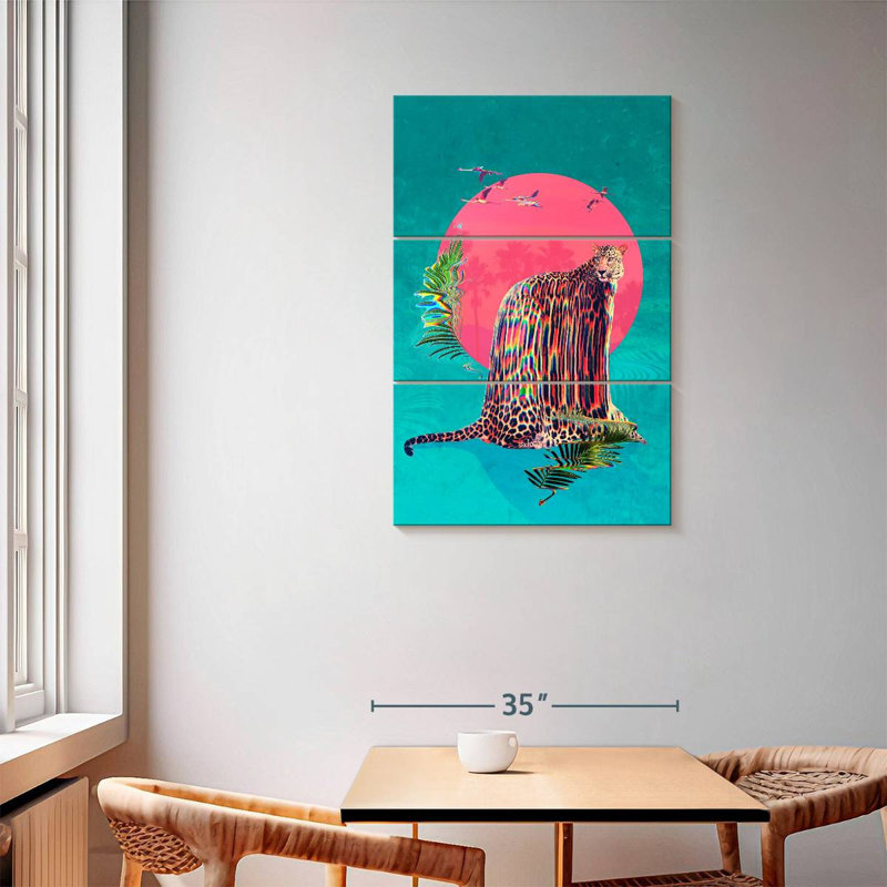 Brampt Stretched Jaguar, 57" H x 36" W
