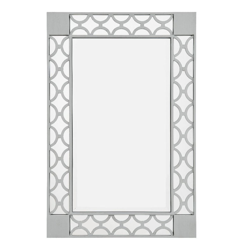 Doolittle Wood Flat Wall Mirror