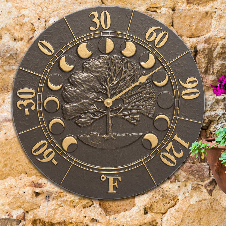 Times & Seasons Thermometer, French Bronze