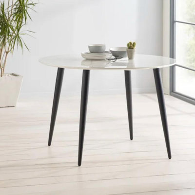 Celsina Round Metal Base Dining Table