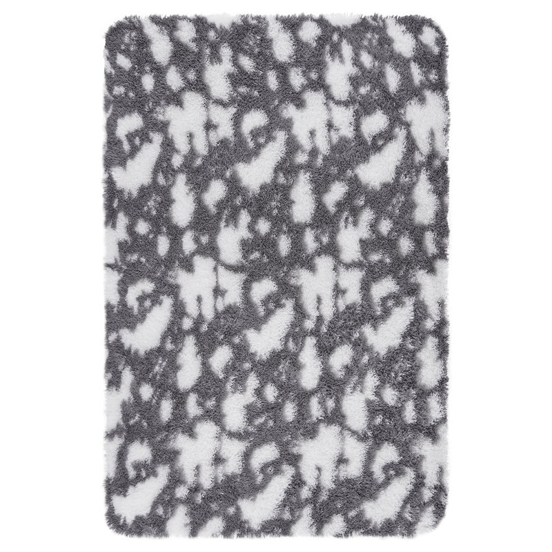 6x9 Grey Rugs for Bedroom Shaggy Fuzzy Bedroom Rug Carpet Modern CowRug for Kids Room Thick Plush Area Rugs for Living Room Nursery Girls Boys Room