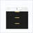 Modern Wall Mounted Floating Vanity Ceramic Basin Side Cabinet