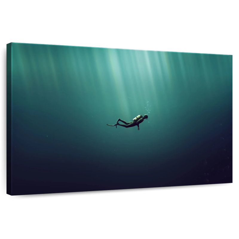 Sireci Deep Sea Diving, 8" H x 12" W