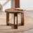 Retro Walnut Solid Wood Round Coffee Table