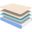 Très grand matelas cuivré 14 po, moyen, lit en mousse blanche 14 po-63817478-63817479