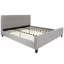 Lit plateforme tapissier capitonné à profil bas Konen-29332056-29332055