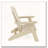 Sturdy HDPE Poly Lumber Adirondack Chair-2109416738