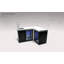 Mont Alpi Ma-bevbss90fc Bar Series 90 Degree Corner Black Stainless Steel Double Outdoor Rated Refrigerator Wine Cooler Beverage Center Granite Countertops With Blue Led Lighting + Faucet & Sink