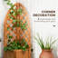 Lit de jardin surélevé avec treillis, boîte à fleurs surélevée en bois