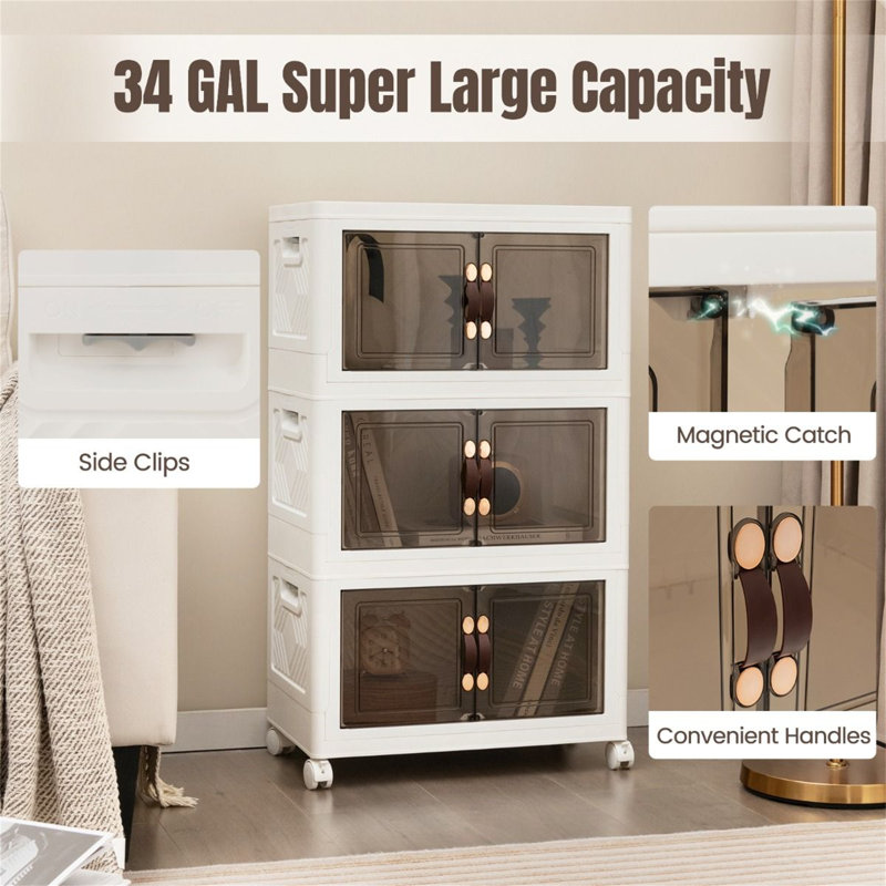 Plastic Square Accent Cabinet