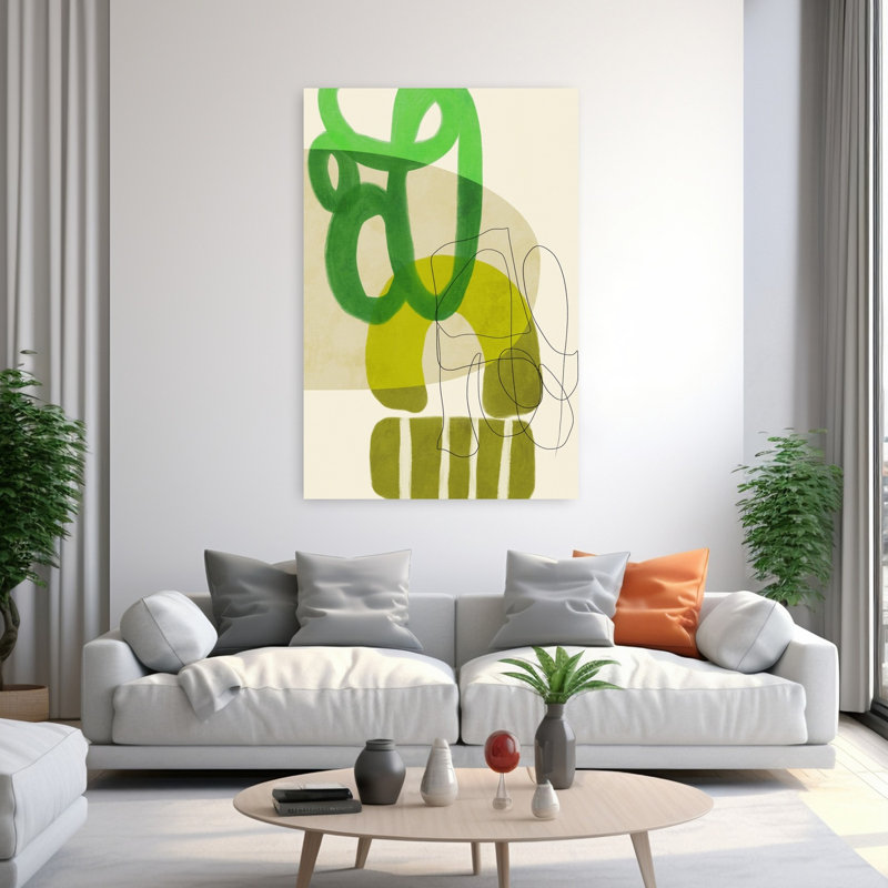Art contemporain, art contemporain abstrait, H 60 po x l 40 po