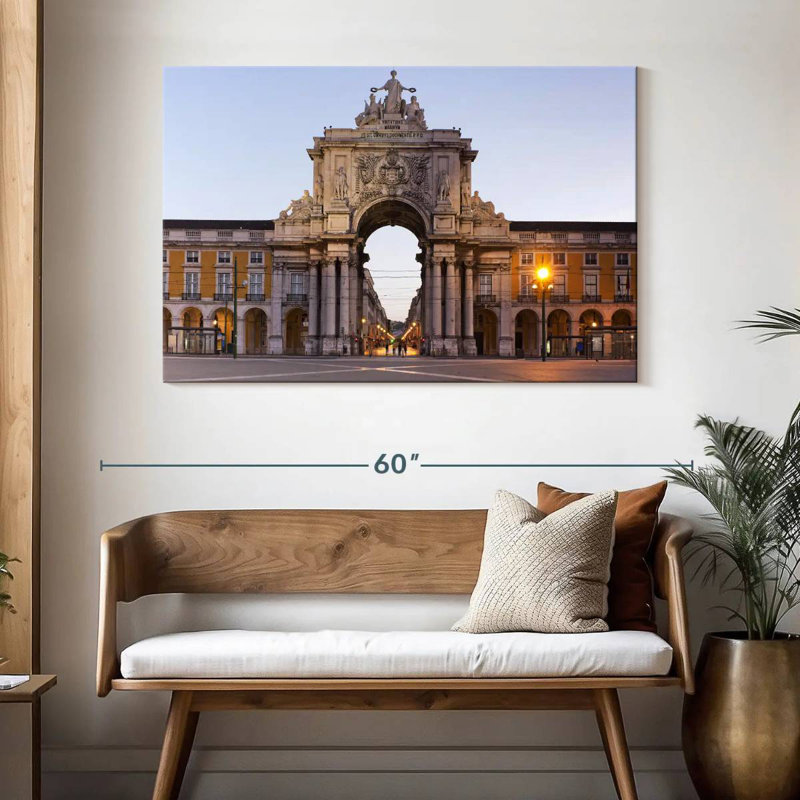 Nicci Praca De Comercio Lisbon, 32" H x 48" W