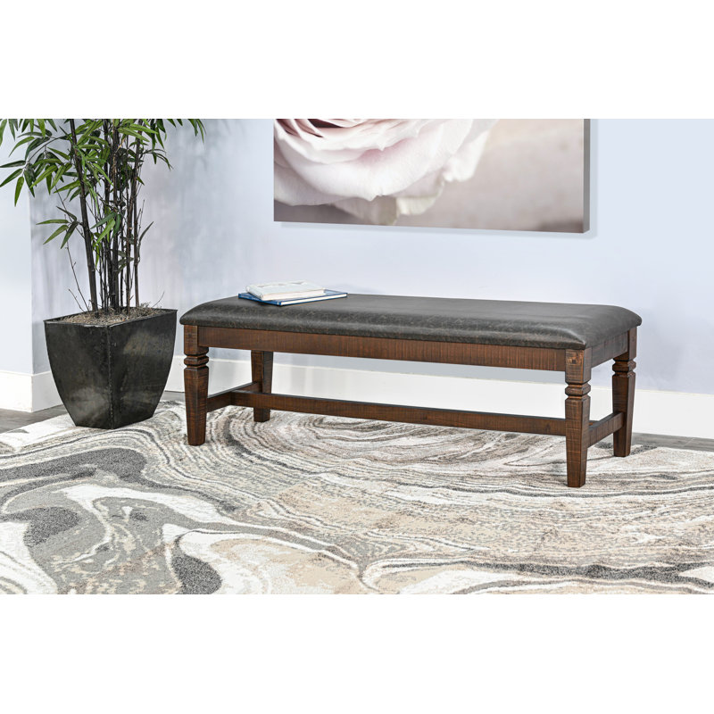 Banc en simili cuir Meriwether, Feuille de tabac