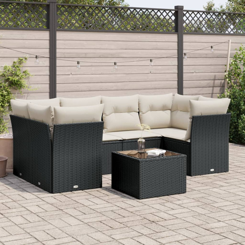 Ensemble de canapé de jardin Vidaxl PE