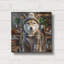 «Hipster Dog - Shiba Inu» par Rey Klimt, art mural en métal-2090827725