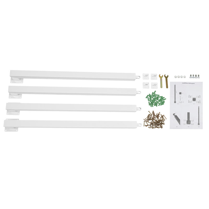 Square Stair Baluster Posts(3.15*3.15*33.46In), White