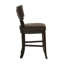 2 chaises de salle à manger, avec revêtement en tissu luxueux de 2, sophistiqué