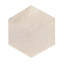 Carreau de marbre hexagonal naturel poli pour mur et plancher, 1 boîte de 12 pièces