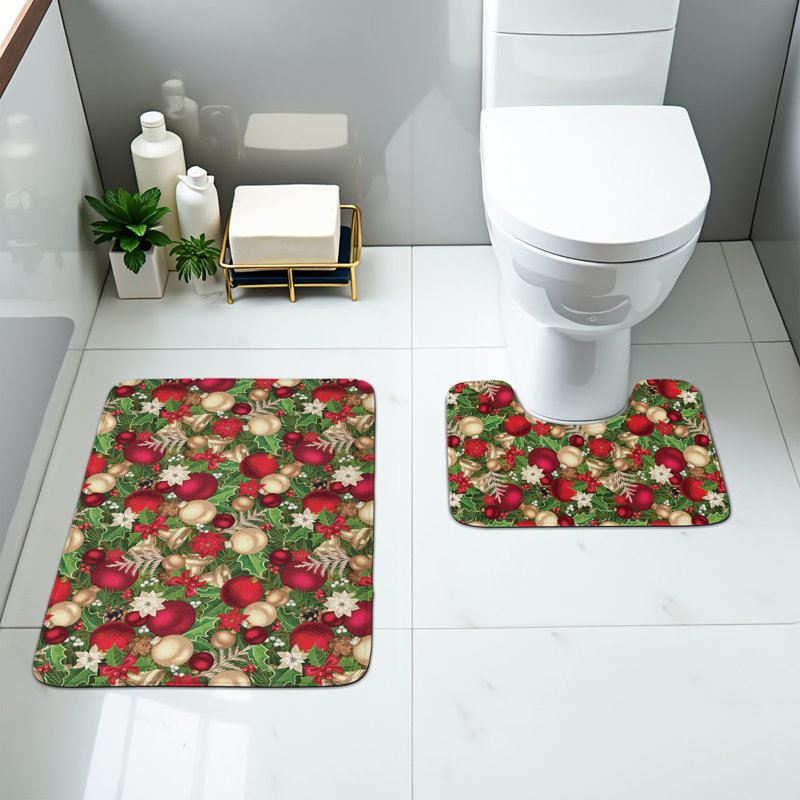  Multicolore tapis de salle de bain Christmas