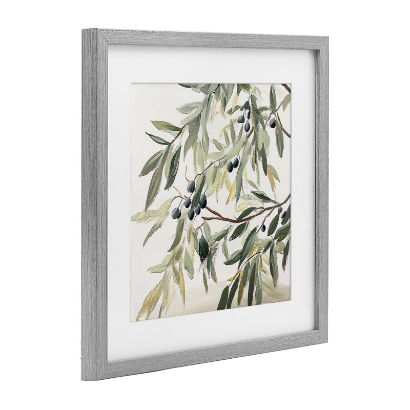 «Petals In Pastel», reproduction encadrée sous verre, conception de Mona Grace, H 16 po x l 16 po, Cadre de ferme gris