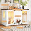 47.25" Large Cat Litter Box Enclosure with LED Light