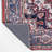 Aailiyah Ornate Large Medallion Machine-Washable Red/Navy Rug-534438376