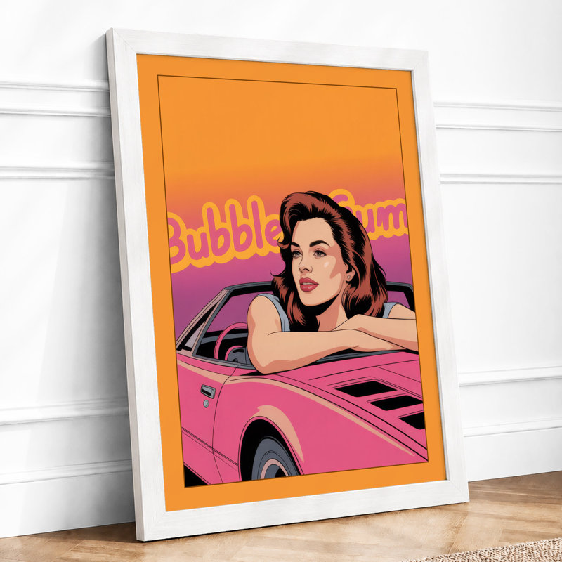 Bubble Dream Retro - Framed Print, A1 - 84.1 x 59.4 cm, White